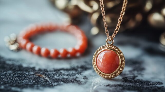 Coral jewelry display