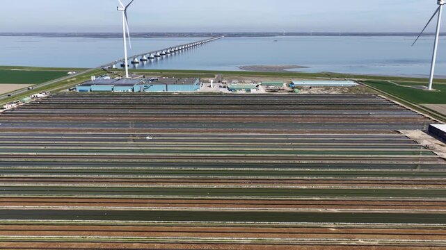 Yellowtail Fish Farm Kats Zeeland Aerial View