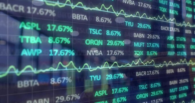 Animation of data processing over hands using smartphone