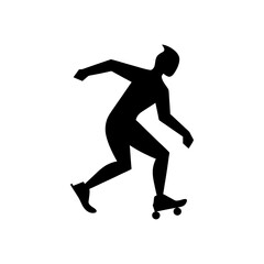 Obraz premium Person skillfully riding a skateboard in dynamic motion pose