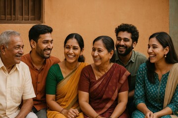 Obraz premium Joyful family bonding moment