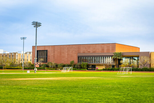 Bright Sports Field at Arizona State University in Tempe Arizona