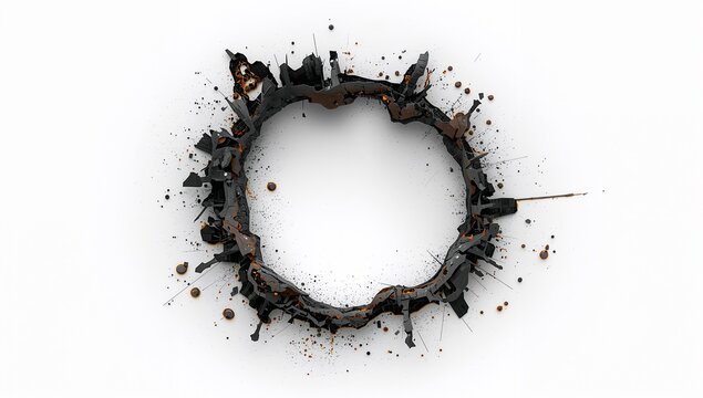 abstract Inception Style Hole Within Hole Infinite Tunnel Concept Background