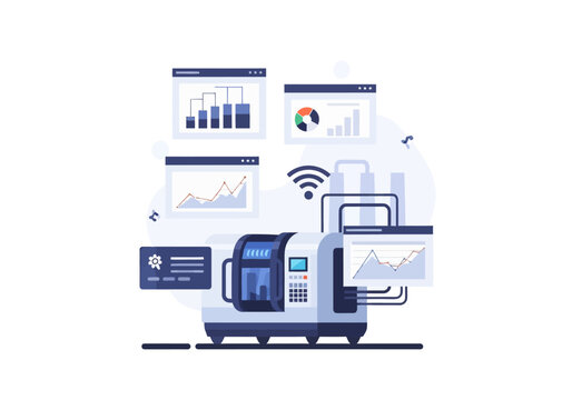 Modern 3D Printer Creating Digital Objects.