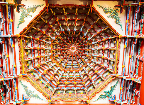  a traditional Chinese architectural element known as a caisson