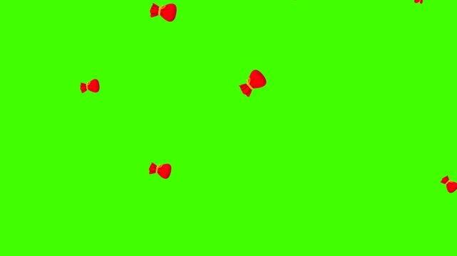 Cartoon Christmas animation of Santa Claus's bag on green screen chroma key. looped video