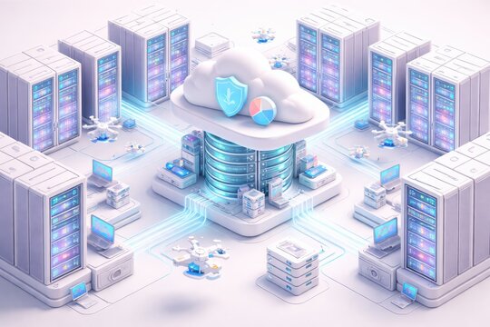 Cloud Server Network Infrastructure With Security Shield