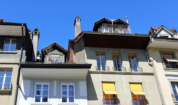 Altbaufassaden im Zentrum von Bern