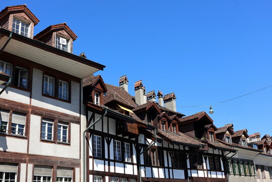 Altbaufassaden im Zentrum von Bern
