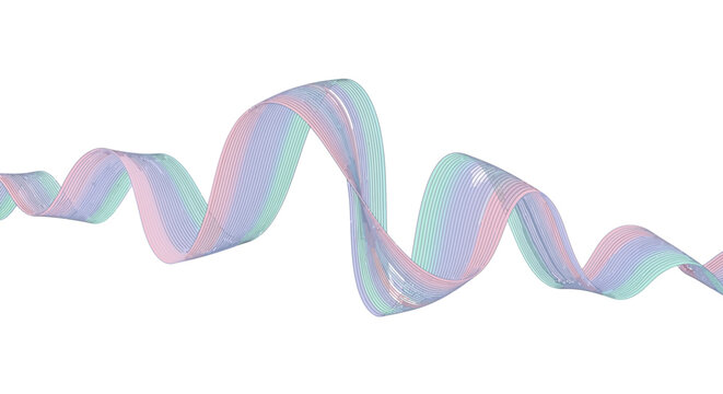 Iridescent holographic foil ribbon strip.