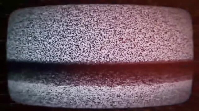 Vintage television static screen with fuzzy signal and dark border noise ,Monochrome grainy texture and lost transmission effect, Classic media disruption and communication failure design.