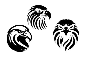 Eagle rooster silhouette vector © sho