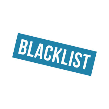 Blacklist Stamp, Blacklist Grunge Square Sign