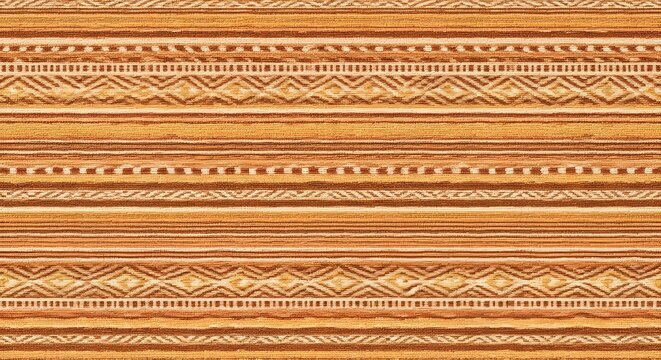 Southwestern striped fabric texture with geometric patterns
