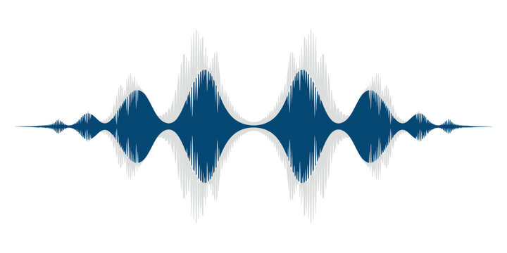 Abstract audio waveform representing sound waves and signal processing, ideal for music production and technology concepts