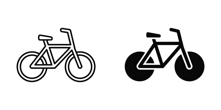 Comparison of standard bicycle and fixed-gear bike with thick tires