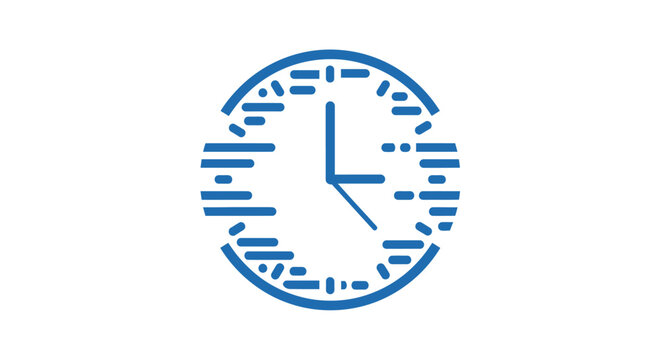 Digital clock face with lines.