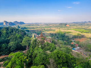 Obraz premium Landscape of Khao Na Nai Luang Dharma Park.located in Suratthani province of Thailand