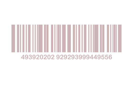 icone code barre avec des chiffres couleur taupe ou marron clair - Scan code magasin