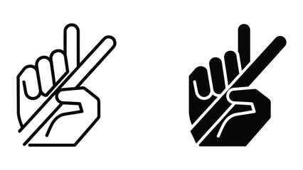 Obraz premium Two different hand gestures showing the symbol for cool and awesome