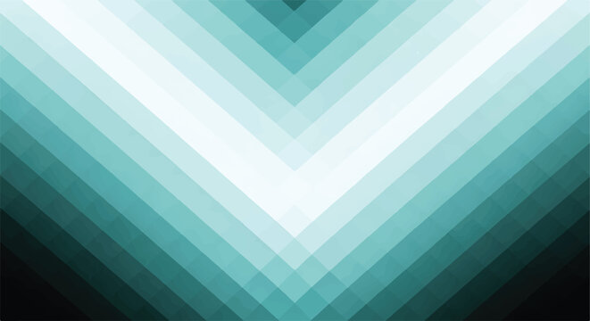 Abstract teal chevron geometric v pattern background with v shape geometric background gradient minimalist abstract illustration structure symmetry backdrop wallpaper transition patterned