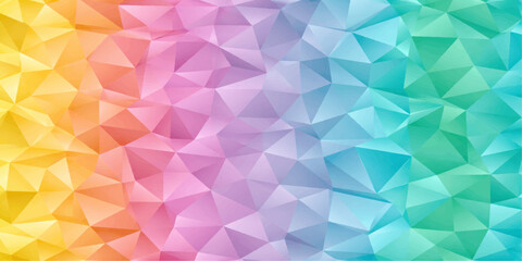 Fototapeta premium A kaleidoscopic abstract background. The image is a mesmerizing display of colors and geometrical forms. 