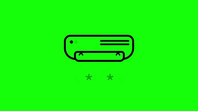 air conditioner icon animation. ac icon