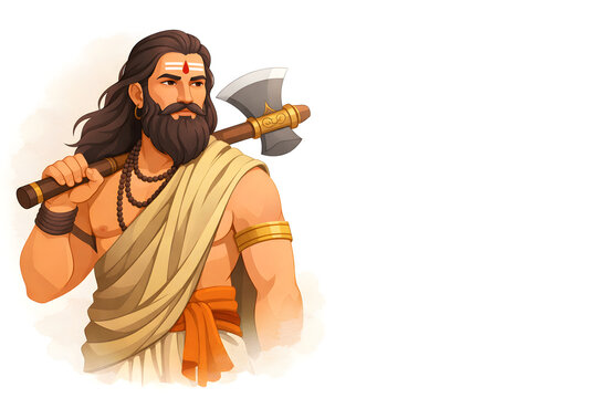 Parashurama Jayanti hindu festival, concept on background.