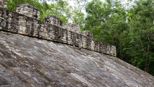 Ancient Mayan Pyramid in the Jungle of Coba, Mexico