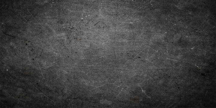Dark grunge metal texture background with rough worn surface, abstract black steel pattern for industrial vintage design high resolution image
