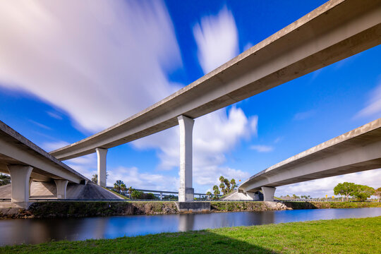 Bridge overpass Sunrise Florida 595 Sawgrass Expressway