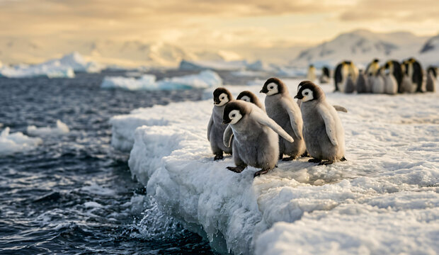Pinguinos bebes