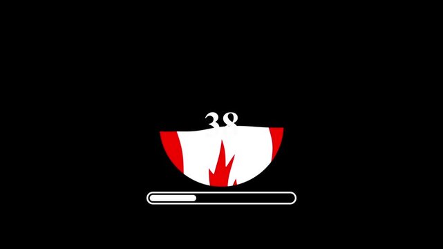 Canada Flag Loading Animation &ndash; Modern UI Loading Screen Loop