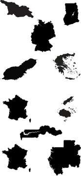 Georgia, Germany, Ghana, Greece, Grenada,Fiji, Finlanf, France, Gabon, Gambia