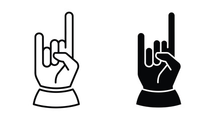 Fototapeta premium Two different hand gestures displayed in a side-by-side comparison
