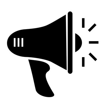 Megaphone Icon Loudspeaker for Announcement, Promotion, Marketing and Communication Designs