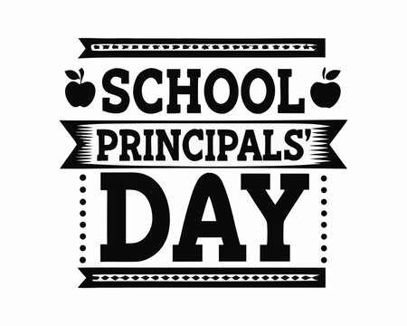 Principals Appreciation Vector Graphic, School Leadership Holiday Illustration