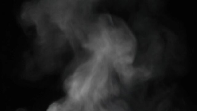 steam rising abstract motion, black background, soft dramatic lighting, slow motion, cinematic style