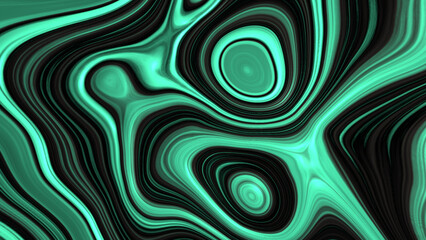 Fototapeta premium Abstract swirling green and black pattern perfect for backgrounds, wallpaper, prints, web design, and artistic projects in need of a modern touch.
