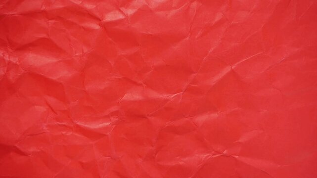 red wrinkled paper texture background, paper background footage