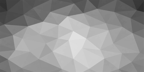 Fototapeta premium A captivating grayscale low poly background pattern, creating a modern, abstract visual.