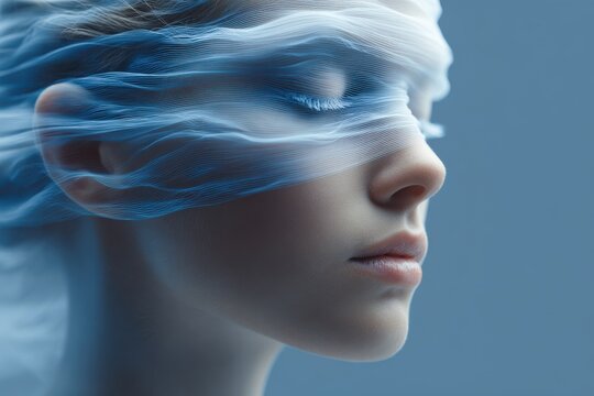 Anxiety treatment concept with EMDR therapy and brain processing