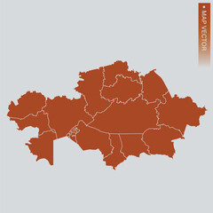 Fototapeta premium Kazakhstan map