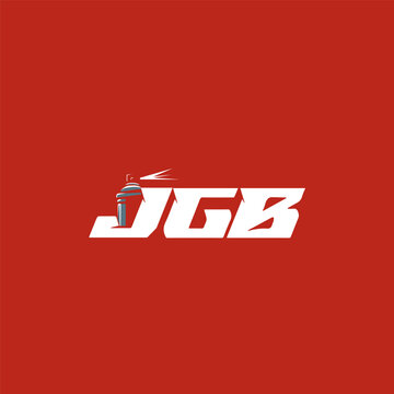 JGB INITIALS LOGO DESIGN VECTOR 