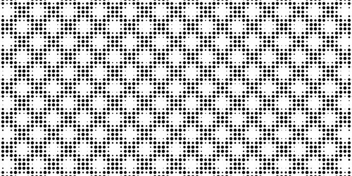 Geometric diamond pattern with halftone dots creates modern minimal background. Vector rhombus grid design perfect for fabric, wallpaper, or premium print projects.