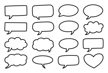 Fototapeta premium Speech Bubbles Vector Illustration