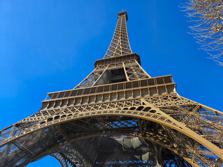 Fototapeta premium The Eiffel Tower in Paris France FR