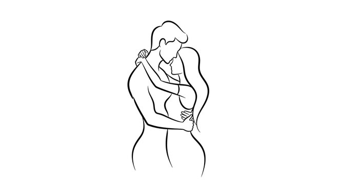 artistic cartoon couple inspired by classical Indian sculpture, seated in an elegant intimate pose, graceful body lines, romantic expression, traditional ornaments, warm earthy tones, tasteful 