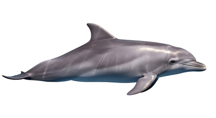 Fototapeta premium Dolphin isolated on transparent background