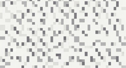 Naklejka premium A pixelated background with small gray squares on a white surface